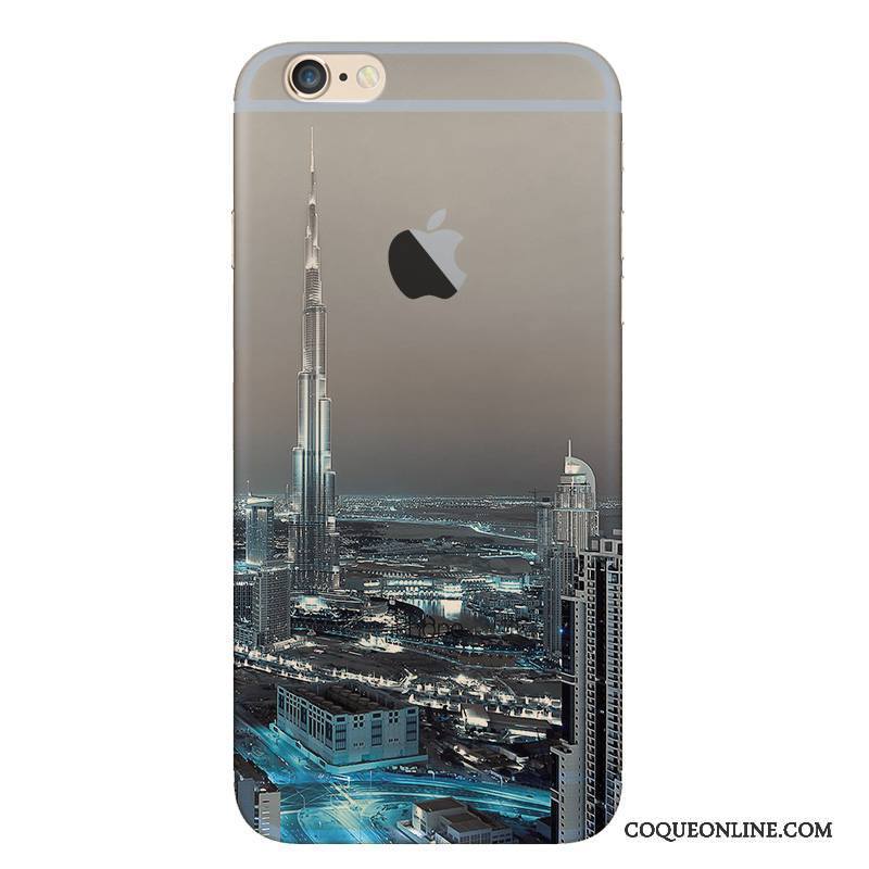 iPhone 6/6s Plus Personnalité Tendance Tout Compris Silicone Paysage Incassable Coque De Téléphone