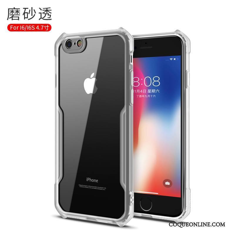 iPhone 6/6s Plus Personnalité Transparent Très Mince Coque De Téléphone Silicone Tout Compris Noir