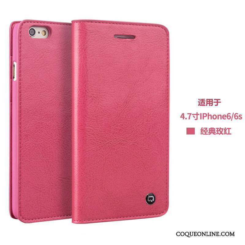 iPhone 6/6s Plus Protection Coque De Téléphone Étui En Cuir Violet Téléphone Portable Housse