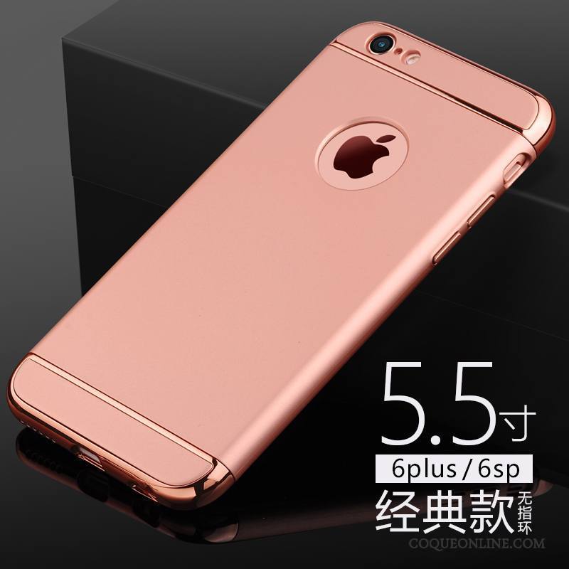 iPhone 6/6s Plus Protection Délavé En Daim Coque Anneau De Téléphone Difficile Étui