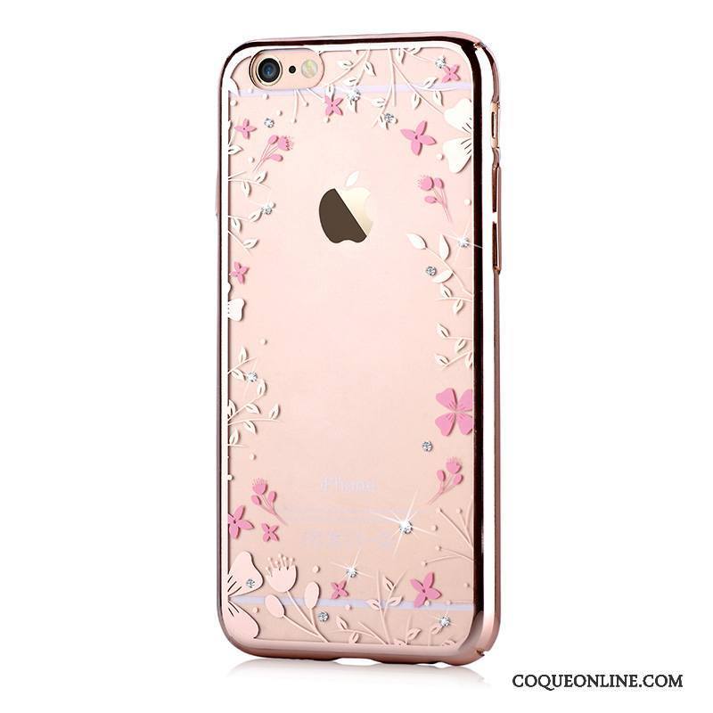 iPhone 6/6s Plus Protection Nouveau Coque Strass De Téléphone Or Difficile