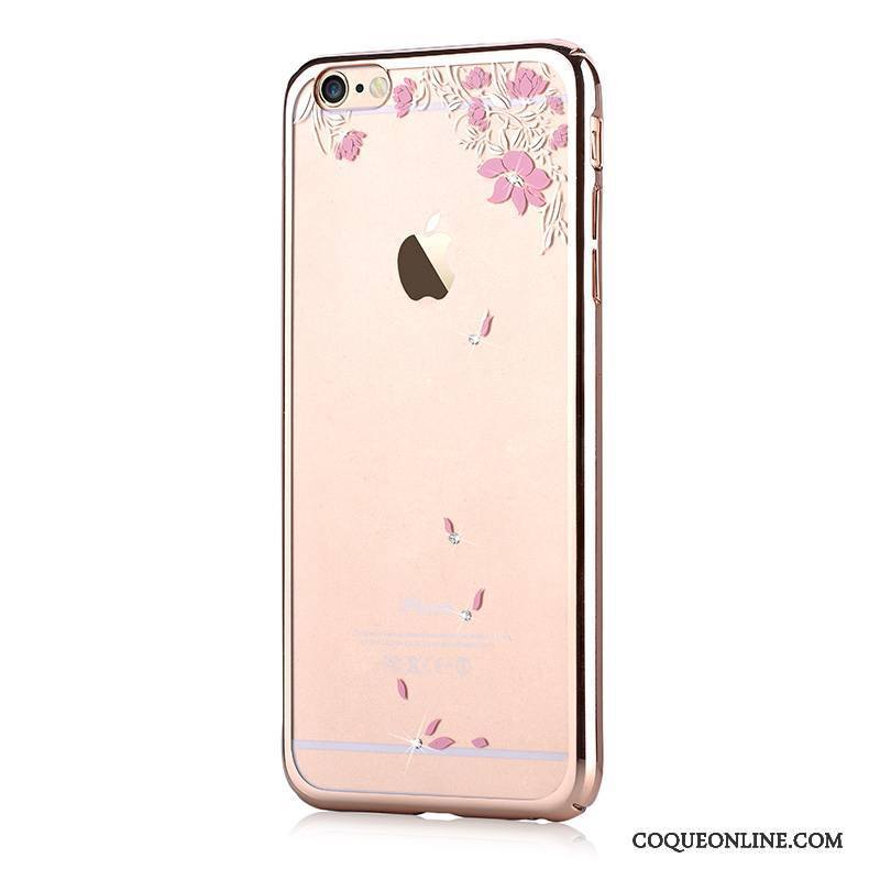 iPhone 6/6s Plus Protection Nouveau Coque Strass De Téléphone Or Difficile