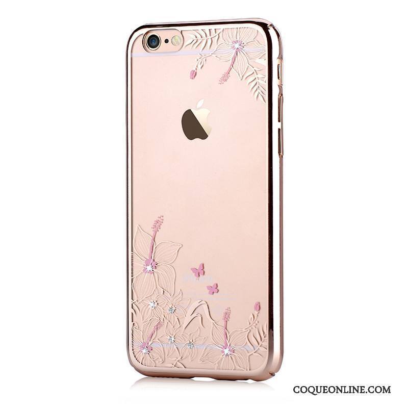 iPhone 6/6s Plus Protection Nouveau Coque Strass De Téléphone Or Difficile