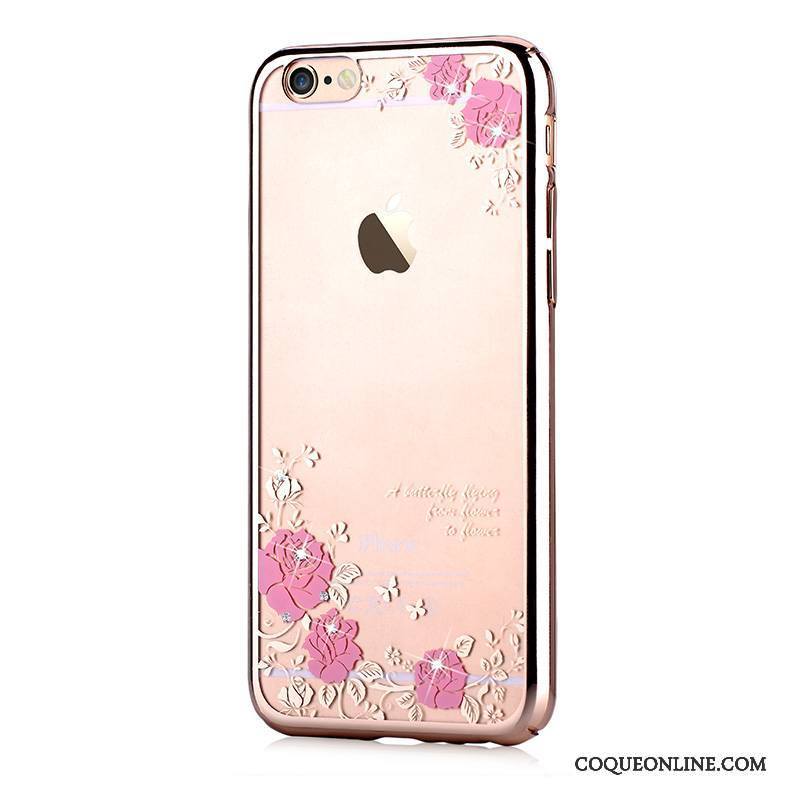 iPhone 6/6s Plus Protection Nouveau Coque Strass De Téléphone Or Difficile