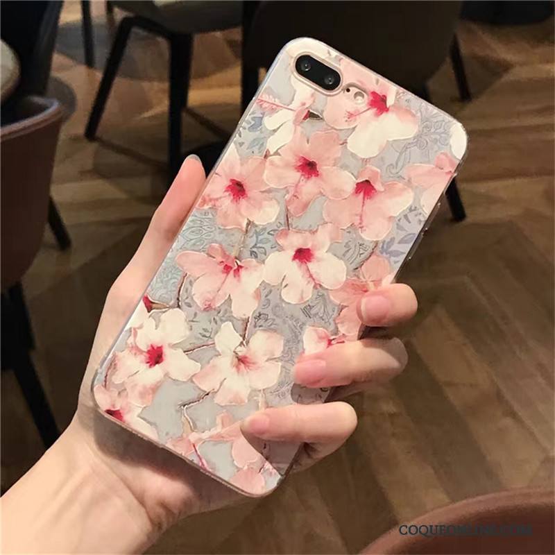 iPhone 6/6s Plus Protection Silicone Blanc Étui Coque De Téléphone Tendance Vintage