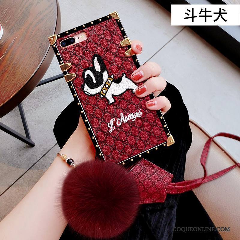 iPhone 6/6s Plus Rouge Fluide Doux Tout Compris Personnalité Créatif Coque De Téléphone Pompon