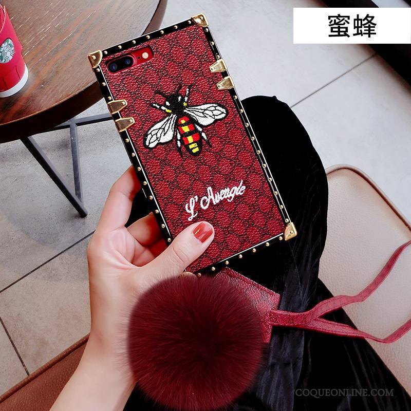 iPhone 6/6s Plus Rouge Fluide Doux Tout Compris Personnalité Créatif Coque De Téléphone Pompon