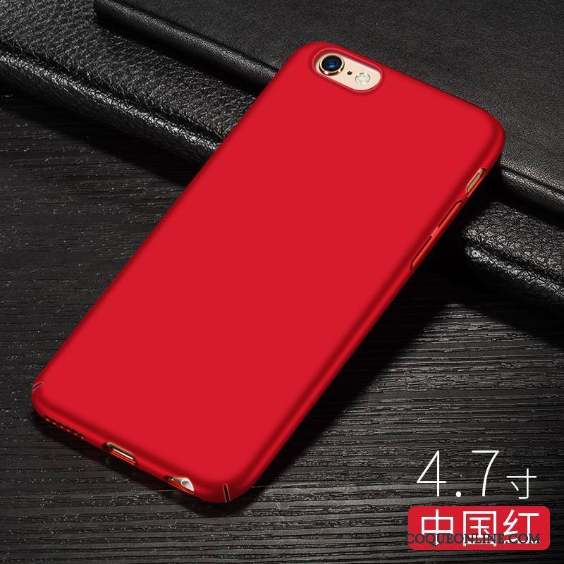 iPhone 6/6s Plus Silicone Rouge Difficile Coque De Téléphone Noir Très Mince Modèle