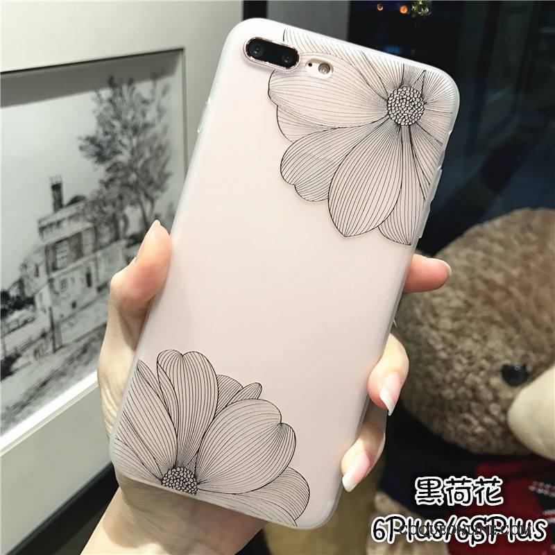 iPhone 6/6s Plus Simple Coque De Téléphone Étui Tendance Blanc Nouveau Fluide Doux