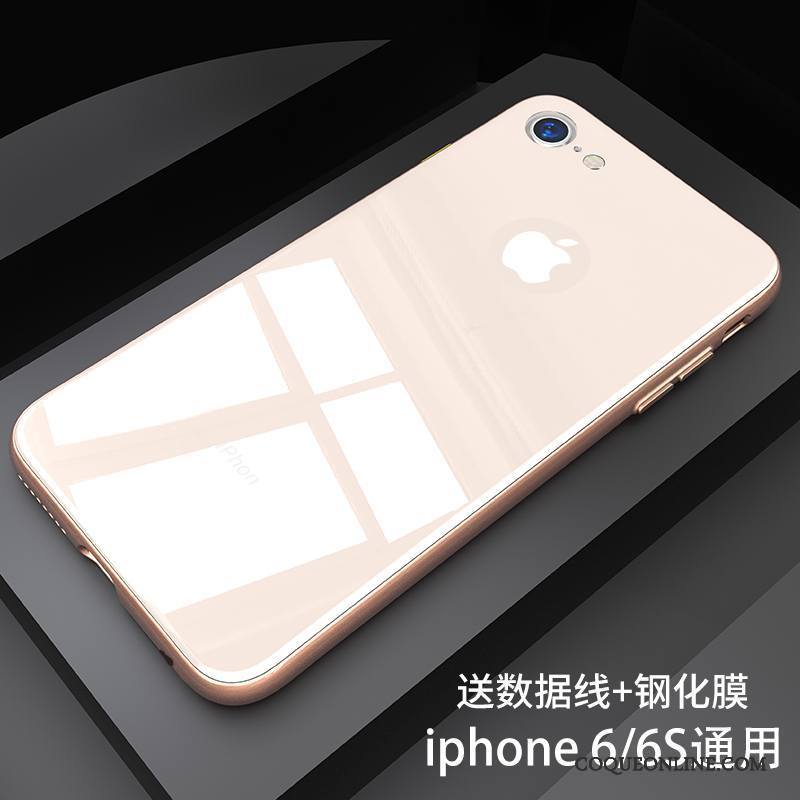 iPhone 6/6s Plus Tendance Étui Coque De Téléphone Verre Fluide Doux Tout Compris Silicone