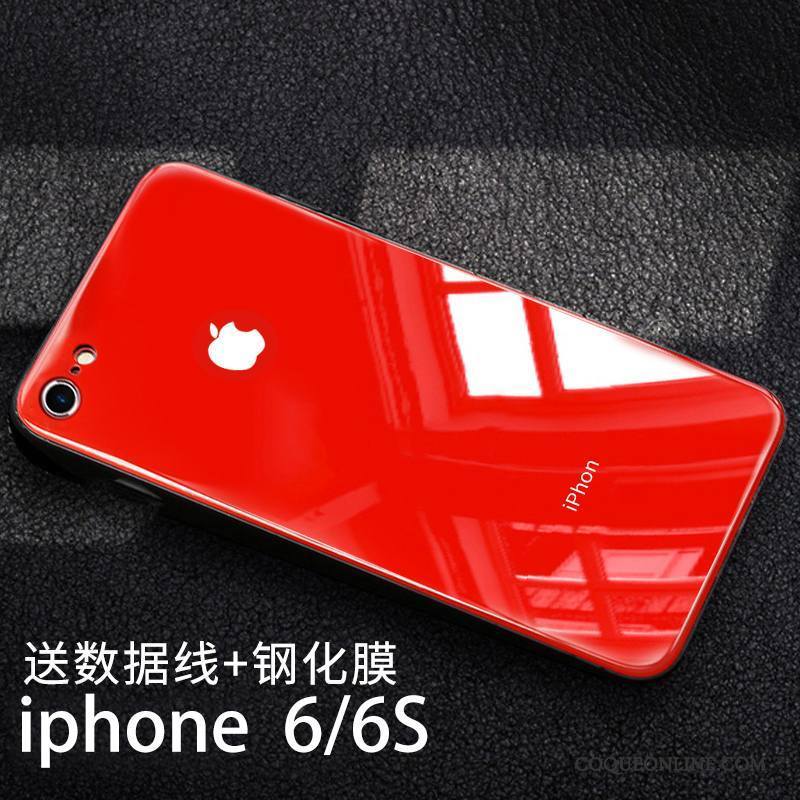 iPhone 6/6s Plus Tendance Étui Coque De Téléphone Verre Fluide Doux Tout Compris Silicone
