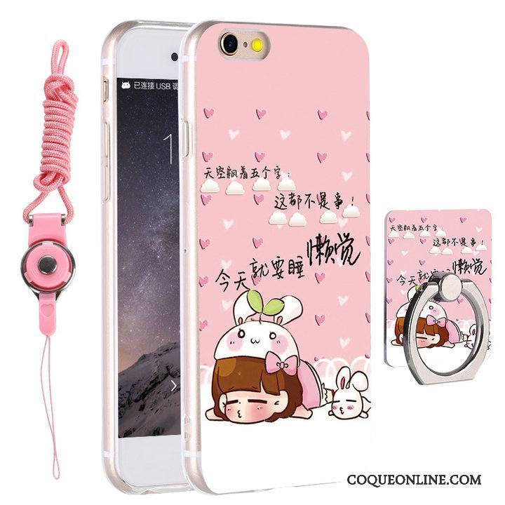 iPhone 6/6s Plus Tout Compris Étui Rose Fluide Doux Coque De Téléphone Incassable Silicone