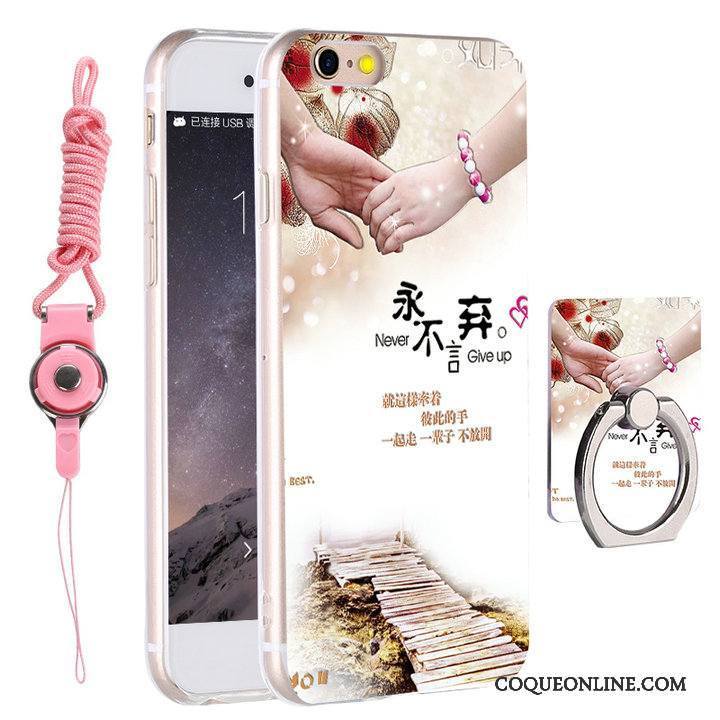 iPhone 6/6s Plus Tout Compris Étui Rose Fluide Doux Coque De Téléphone Incassable Silicone