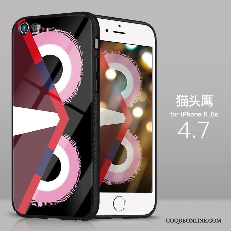 iPhone 6/6s Plus Verre Tout Compris Net Rouge Violet Étui Coque De Téléphone Incassable