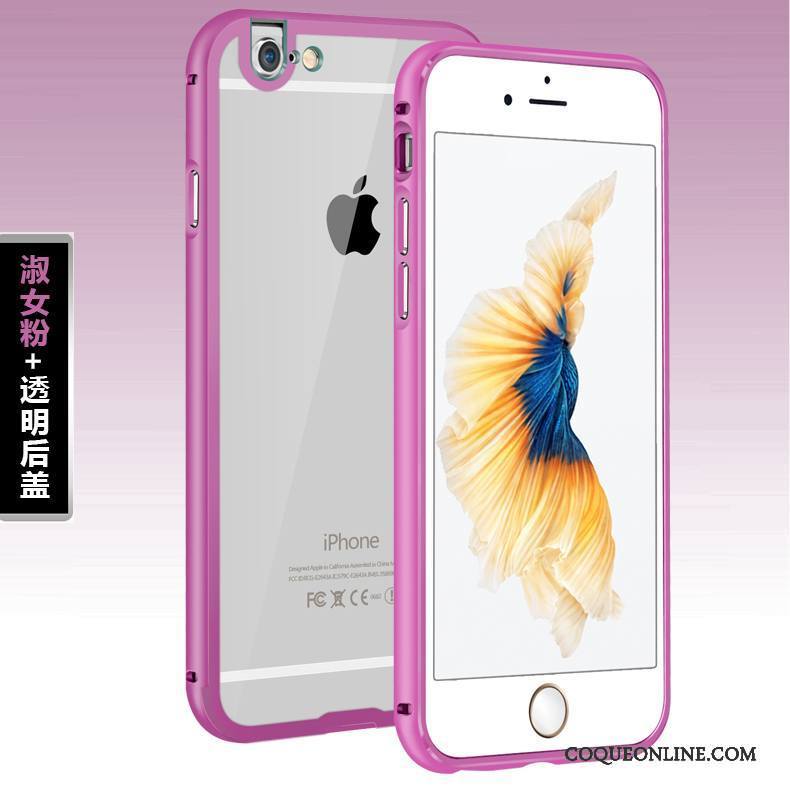 iPhone 6/6s Plus Violet Métal Border Coque De Téléphone