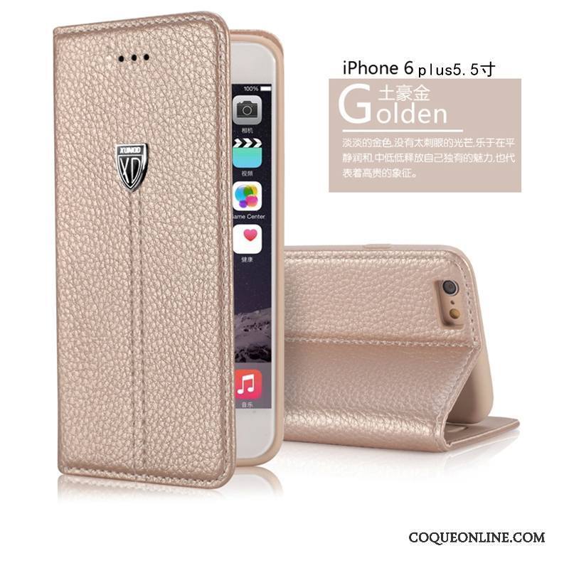 iPhone 6/6s Plus Étui Cuir Véritable Protection Coque De Téléphone Étui En Cuir