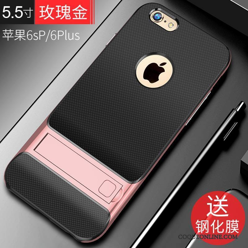 iPhone 6/6s Plus Étui Tendance Coque De Téléphone Rouge Incassable Protection Tout Compris