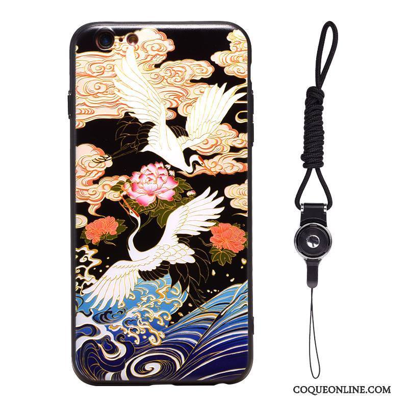 iPhone 6/6s Sakura Gaufrage Vintage Coque De Téléphone Ornements Suspendus Japonais Jaune