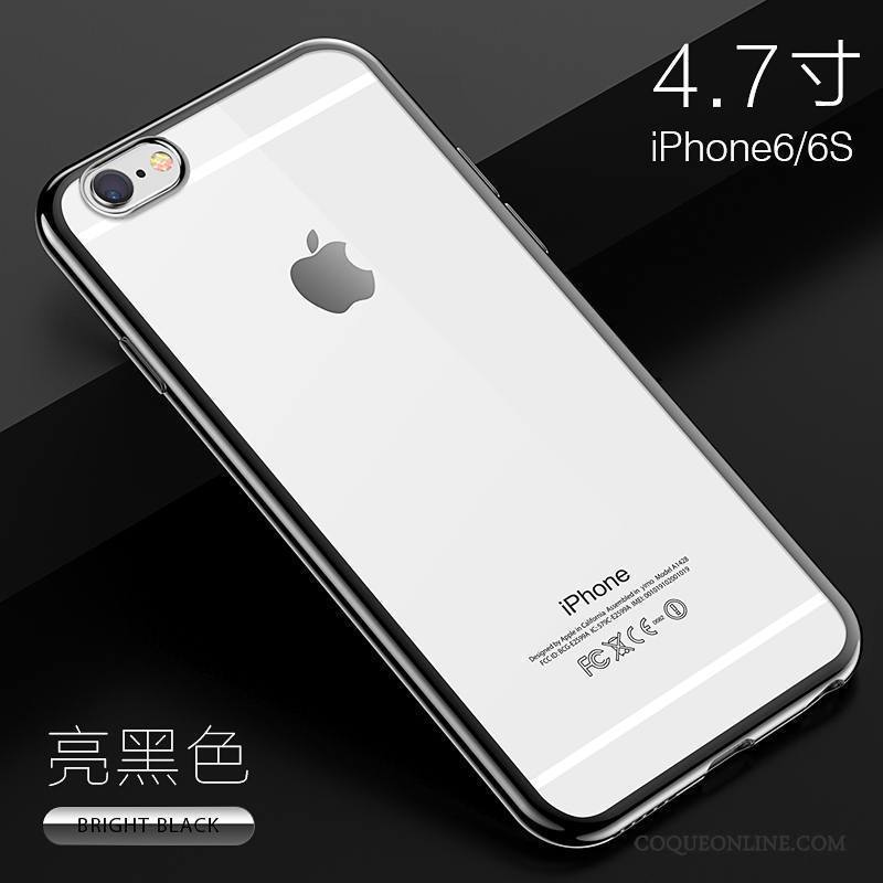 iPhone 6/6s Silicone Étui Incassable Transparent Tout Compris Coque De Téléphone Or Rose