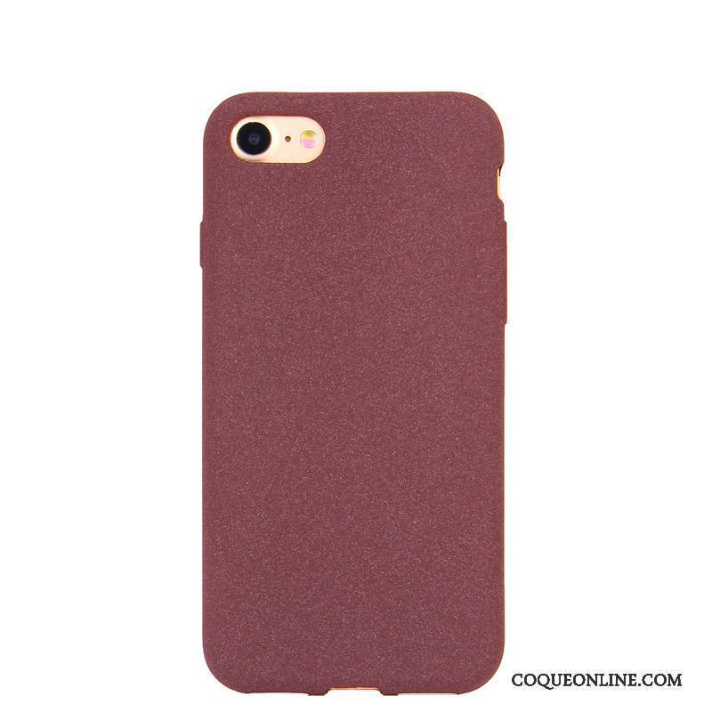 iPhone 6/6s Simple Amoureux Coque De Téléphone Fluide Doux Couleur Unie Rouge Incassable