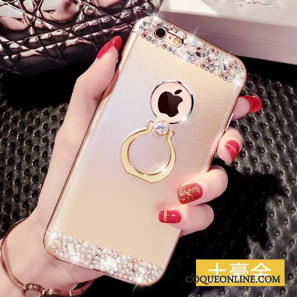 iPhone 6/6s Support Coque De Téléphone Strass Luxe Anneau Rouge Incassable