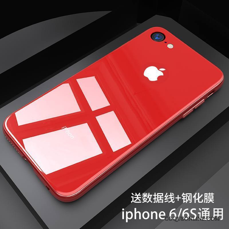 iPhone 6/6s Tout Compris Incassable Coque De Téléphone Tendance Silicone Étui Verre