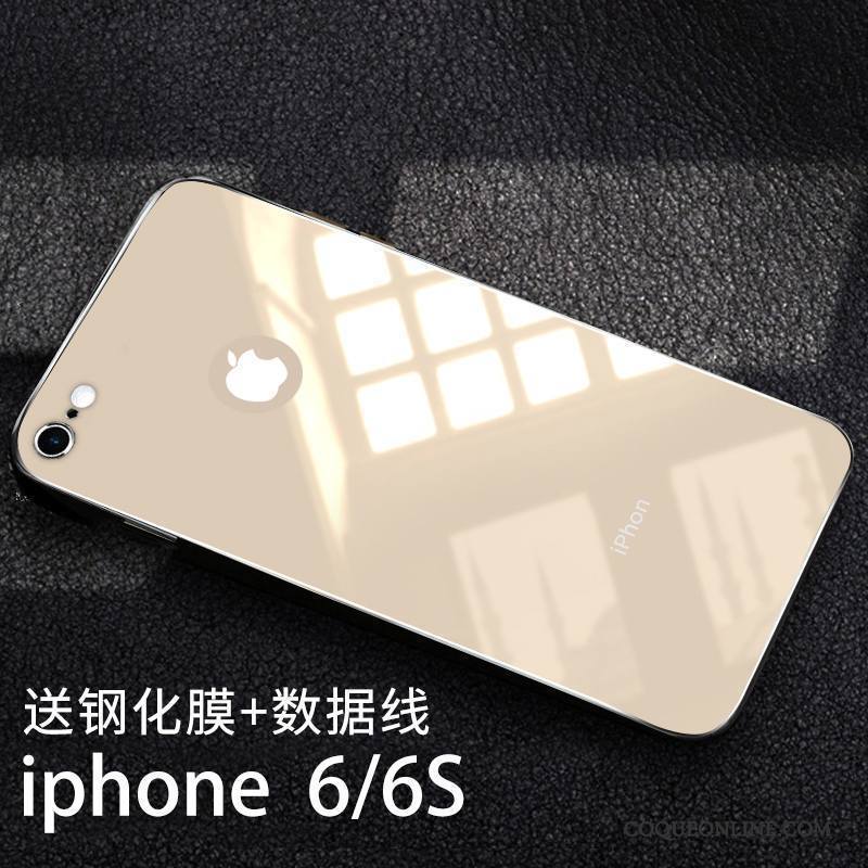 iPhone 6/6s Tout Compris Incassable Coque De Téléphone Tendance Silicone Étui Verre