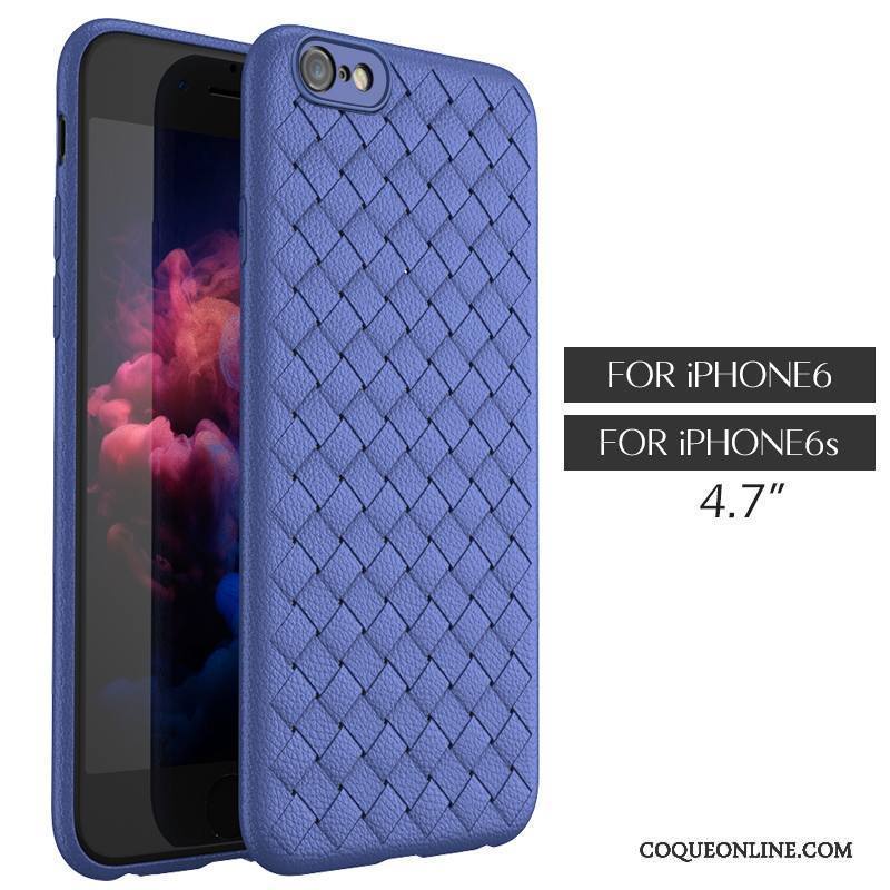 iPhone 6/6s Violet Tissage Fluide Doux Tendance Coque De Téléphone Étui Cuir