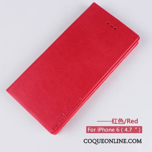 iPhone 6/6s Élégant Personnalisé Protection Cuir Incassable Coque De Téléphone Bleu