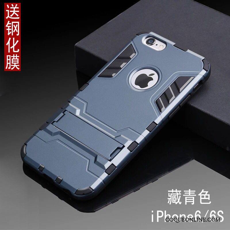 iPhone 6/6s Étui Bleu Coque De Téléphone Incassable Fluide Doux Tout Compris