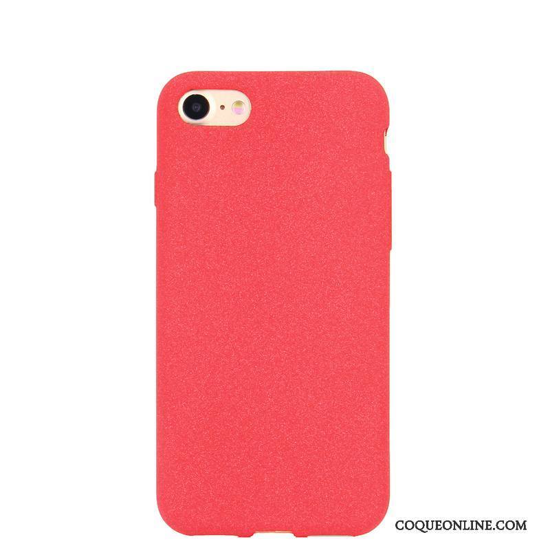 iPhone 7 Amoureux Fluide Doux Coque De Téléphone Silicone Incassable Couleur Unie Simple