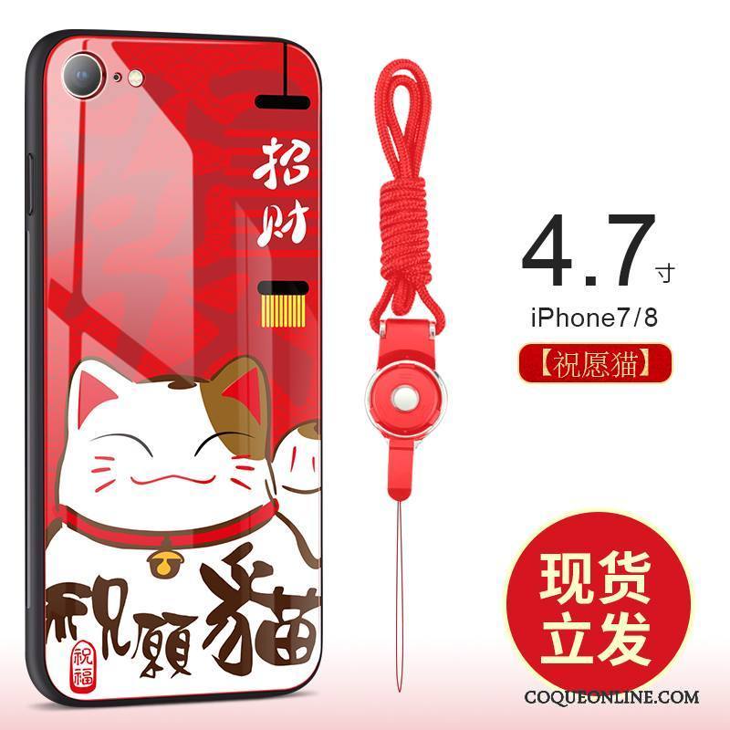 iPhone 7 Chiens Rouge Tout Compris Richesse Coque De Téléphone Chat Incassable