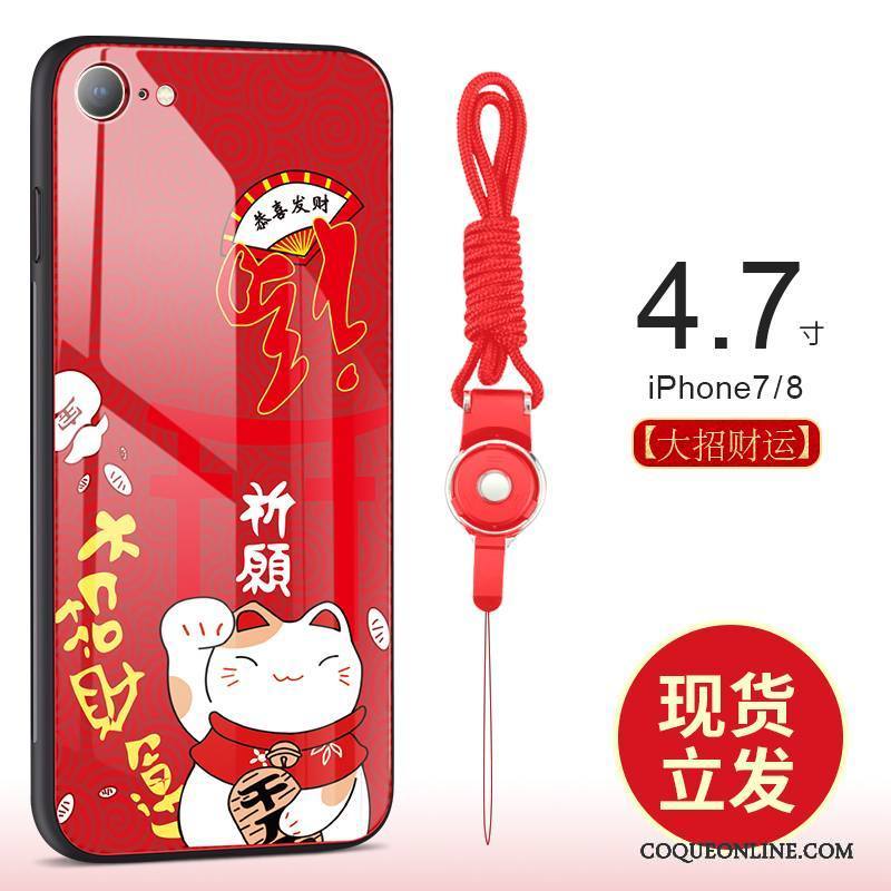 iPhone 7 Chiens Rouge Tout Compris Richesse Coque De Téléphone Chat Incassable