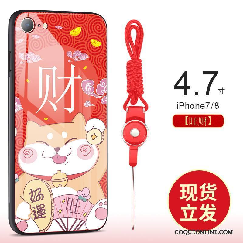 iPhone 7 Chiens Rouge Tout Compris Richesse Coque De Téléphone Chat Incassable