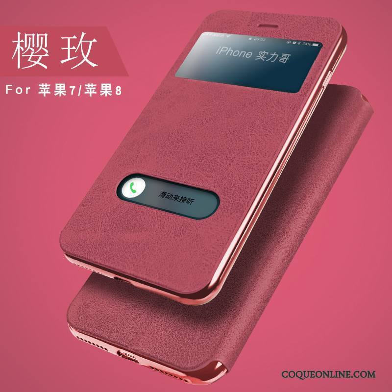 iPhone 7 Clamshell Incassable Étui Cuir Étui En Cuir Coque De Téléphone Tout Compris