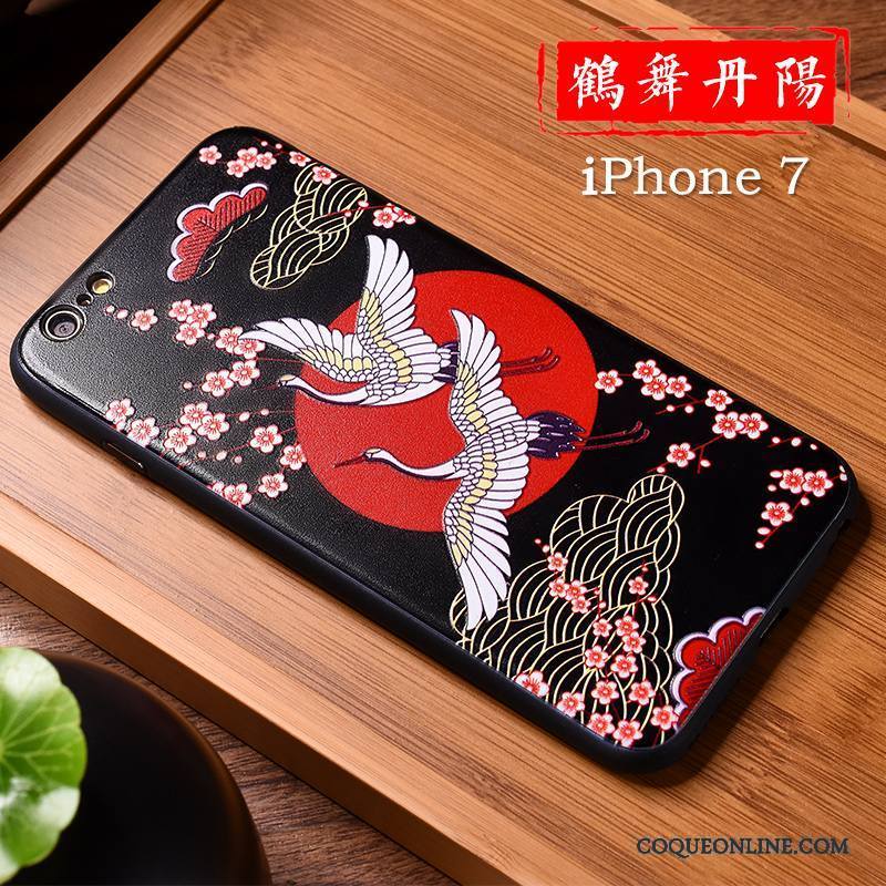 iPhone 7 Coque De Téléphone Amoureux Personnalité Créatif Marque De Tendance Style Chinois Violet