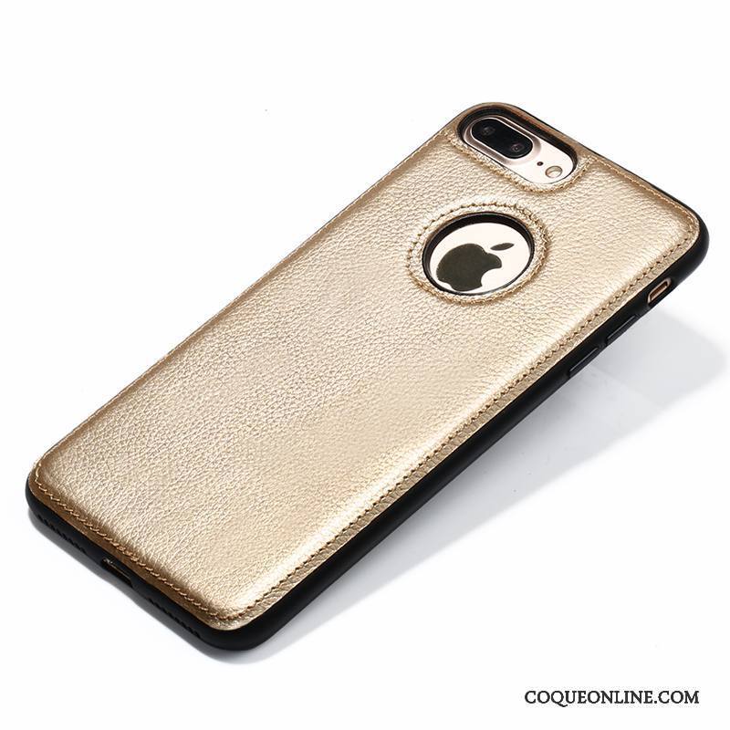 iPhone 7 Coque De Téléphone Incassable Étui En Cuir Protection Couvercle Arrière Tout Compris Or Rose