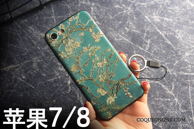 iPhone 7 Coque Ornements Suspendus Tout Compris Étui Bleu Incassable De Téléphone