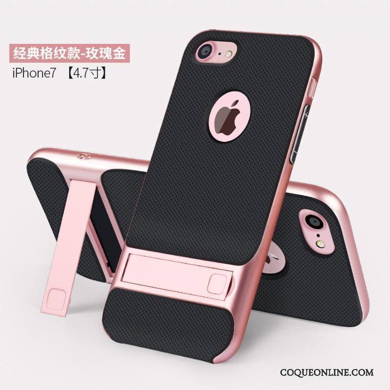 iPhone 7 Coque Protection Créatif Support Fluide Doux Étui Personnalité Rose