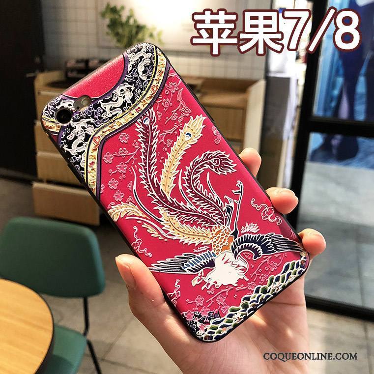 iPhone 7 Dragon Coque De Téléphone Totem Incassable Étui Nouveau Bleu