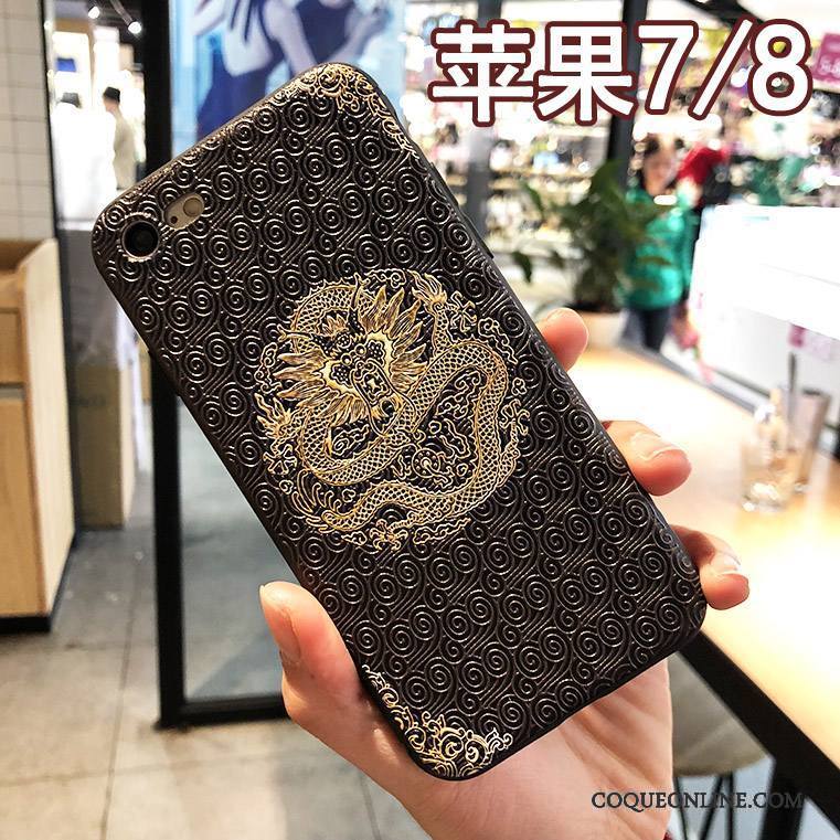 iPhone 7 Dragon Coque De Téléphone Totem Incassable Étui Nouveau Bleu