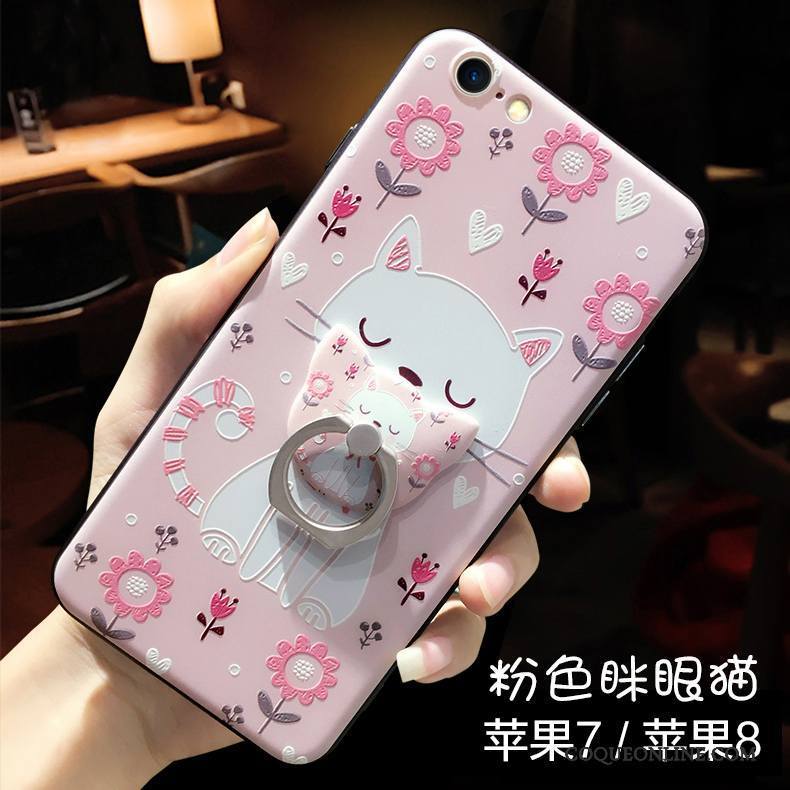 iPhone 7 Gaufrage Incassable Marque De Tendance Nouveau Coque De Téléphone Amoureux Dessin Animé