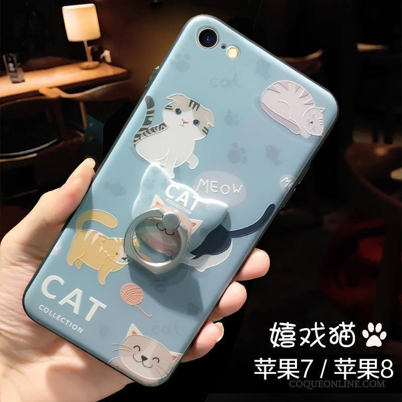 iPhone 7 Gaufrage Incassable Marque De Tendance Nouveau Coque De Téléphone Amoureux Dessin Animé