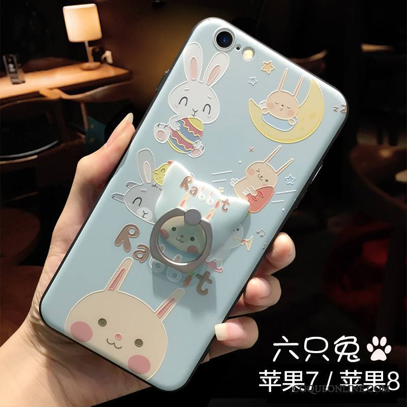 iPhone 7 Gaufrage Incassable Marque De Tendance Nouveau Coque De Téléphone Amoureux Dessin Animé