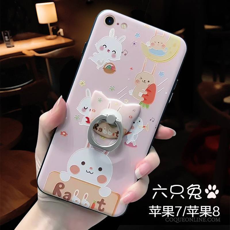 iPhone 7 Gaufrage Incassable Marque De Tendance Nouveau Coque De Téléphone Amoureux Dessin Animé