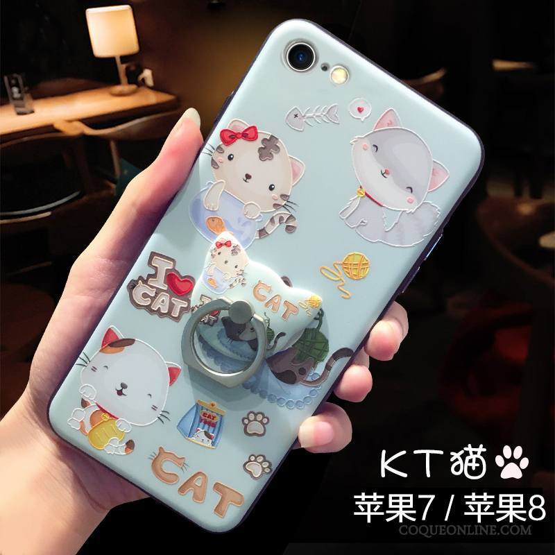 iPhone 7 Gaufrage Incassable Marque De Tendance Nouveau Coque De Téléphone Amoureux Dessin Animé