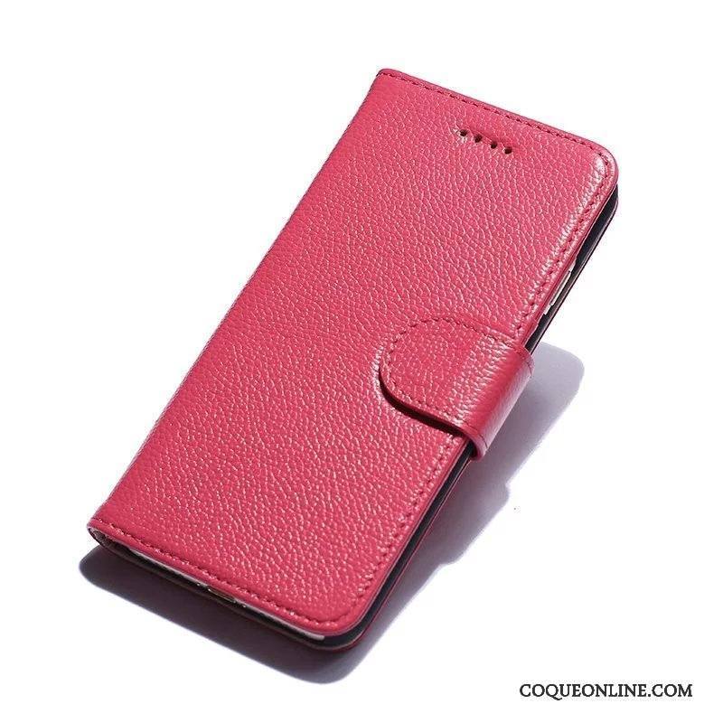 iPhone 7 Housse Cuir Incassable Étui Coque De Téléphone Cuir Véritable Étui En Cuir