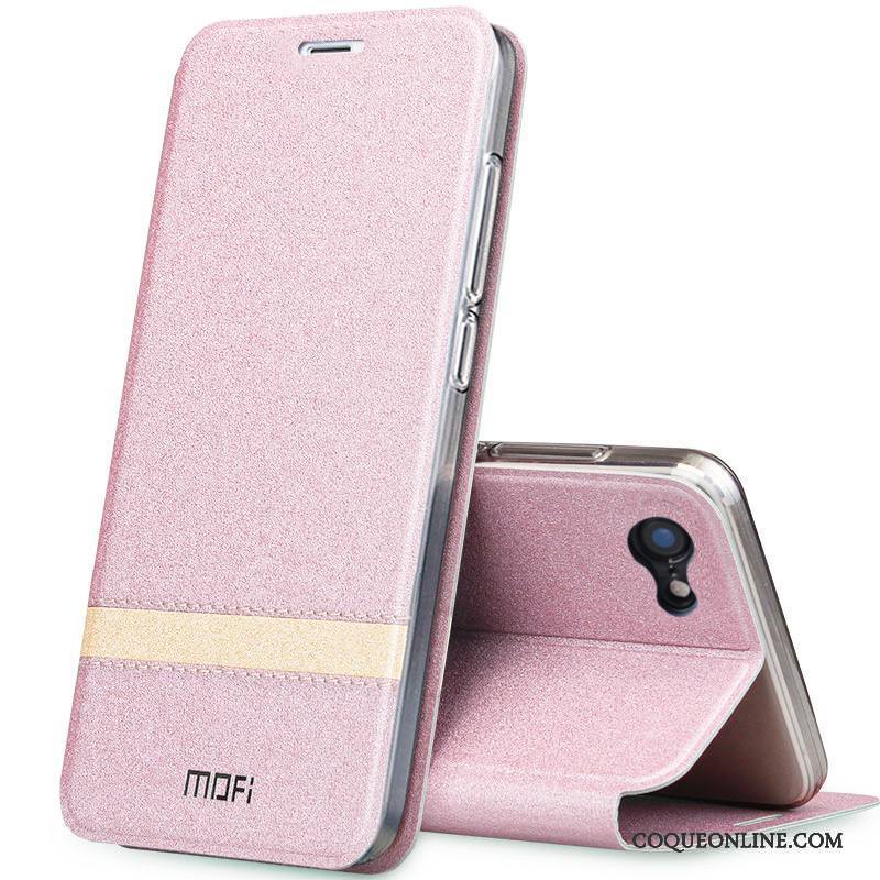 iPhone 7 Incassable Fluide Doux Rose Étui En Cuir Coque De Téléphone Silicone Housse