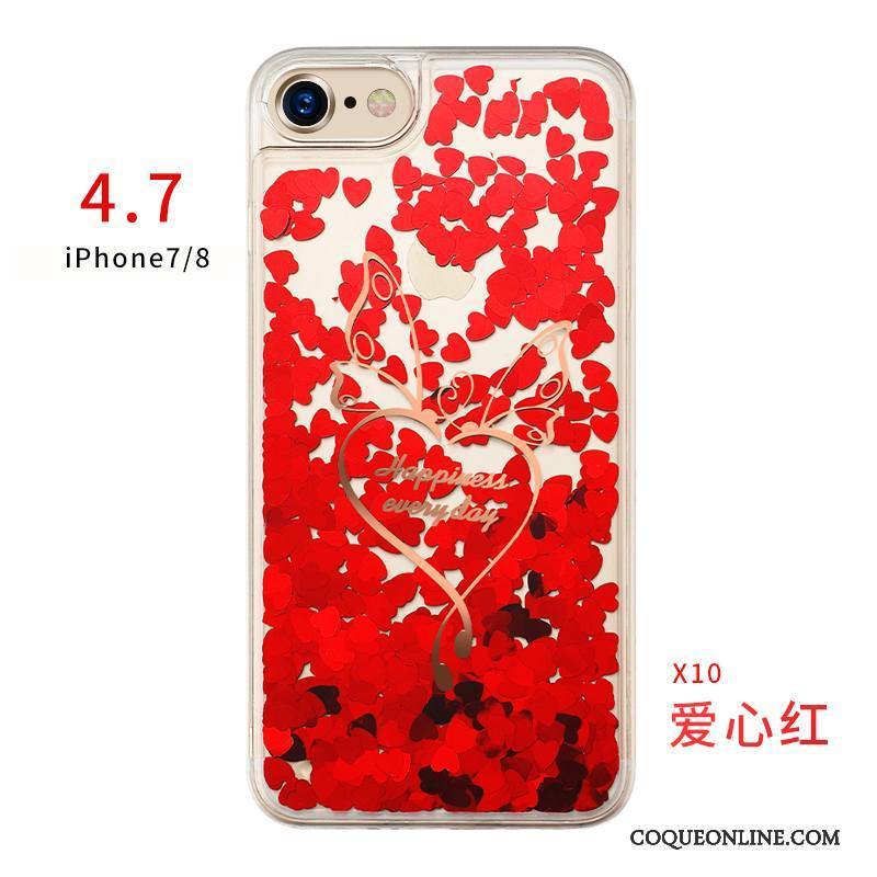 iPhone 7 Liquide Coque De Téléphone Nouveau Étui Rouge Silicone Protection