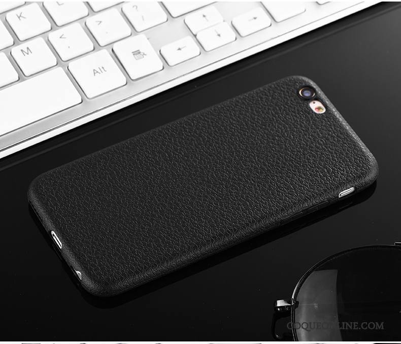 iPhone 7 Noir Rouge Coque De Téléphone Fluide Doux Délavé En Daim Très Mince Modèle Fleurie